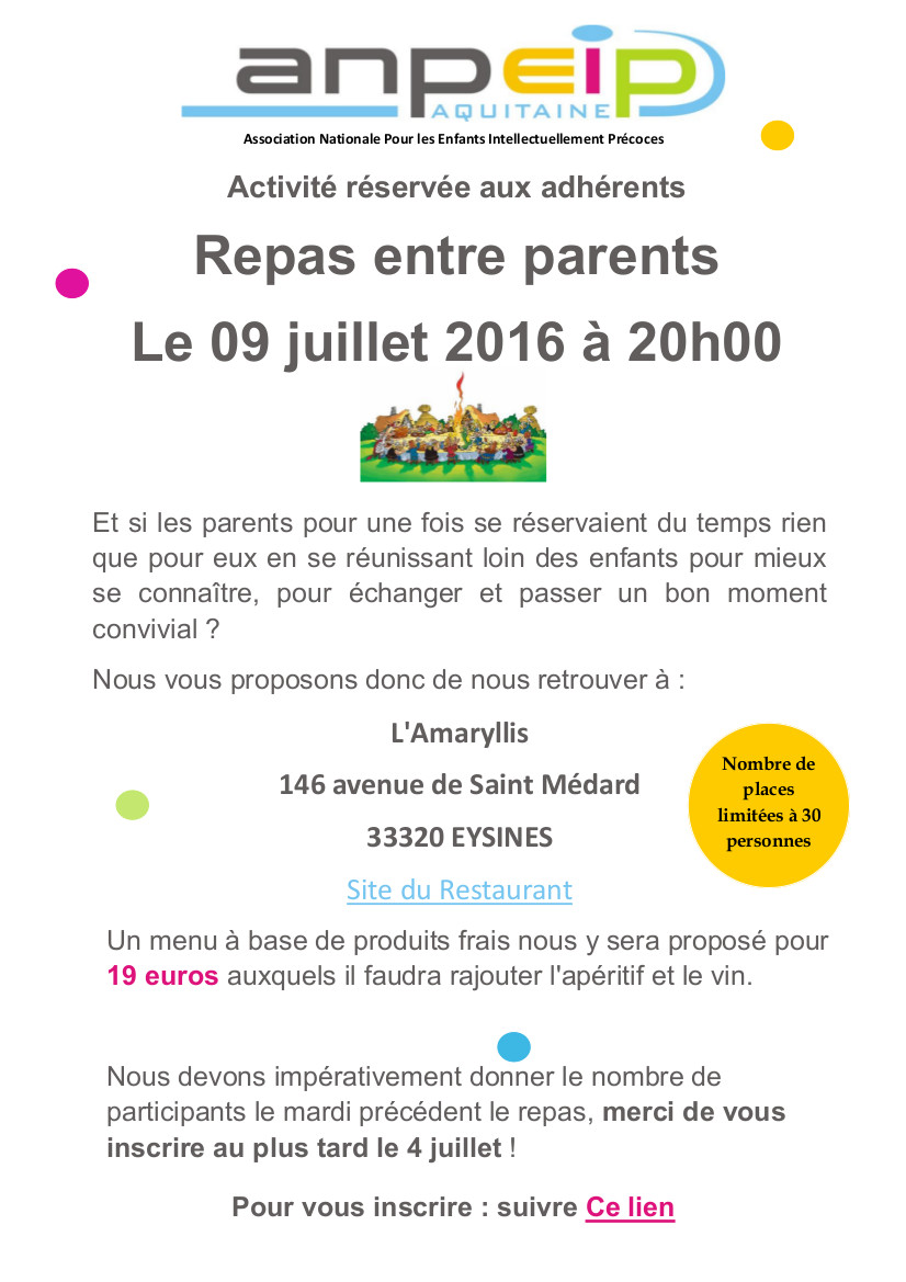 2016 07 09 Flyer Repas parents 1