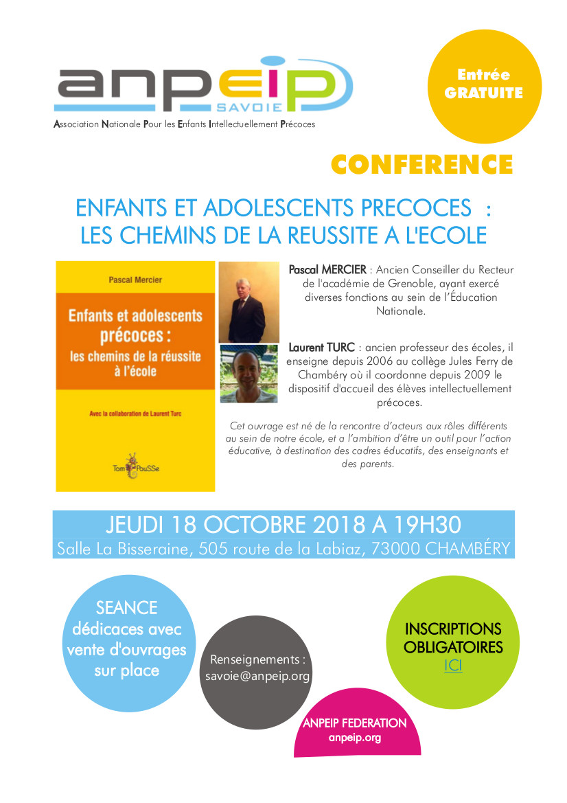 AFFICHE SAVOIE CONF MERCIER 18 10 2018